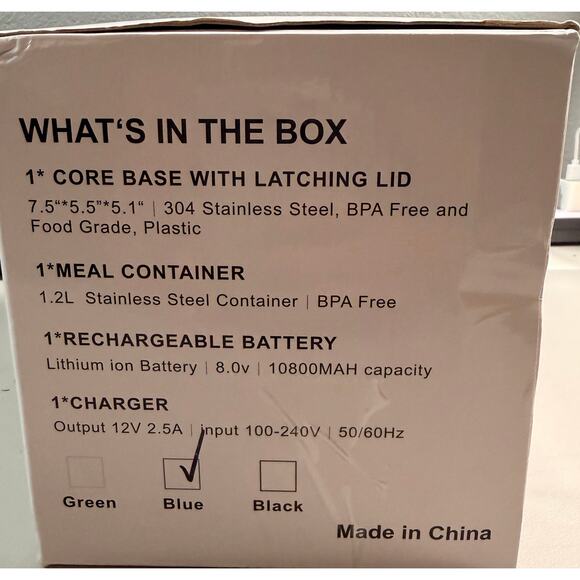 Cordless Electric Lunch Box, 1.2L Self Heating Lunch Box - Picture 12 of 16